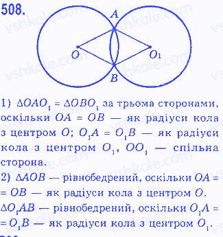 Вправа 508 геометрія 7 клас Бевз 2015