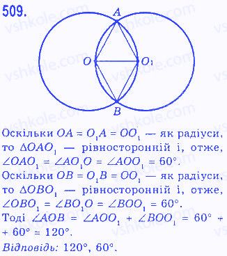 Вправа 509 геометрія 7 клас Бевз 2015