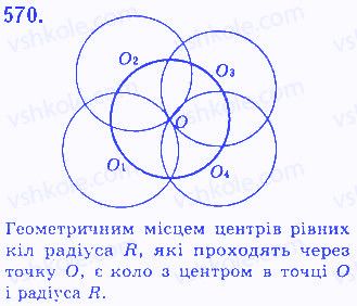 Вправа 570 геометрія 7 клас Бевз 2015