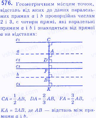 Вправа 576 геометрія 7 клас Бевз 2015