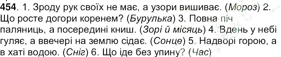 Вправа 454 українська мова 7 клас Ющук 2015