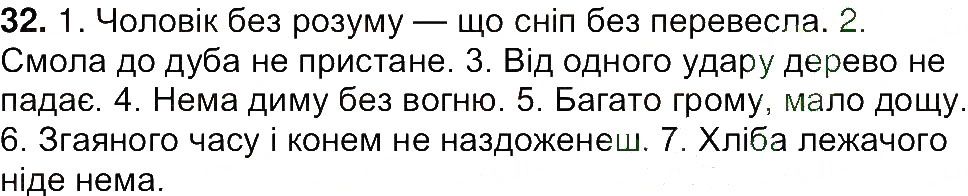 Вправа 32 українська мова 7 клас Ющук 2015