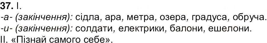 Вправа 37 українська мова 7 клас Ющук 2015