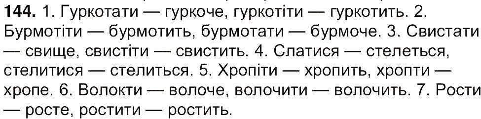 Вправа 144 українська мова 7 клас Ющук 2015
