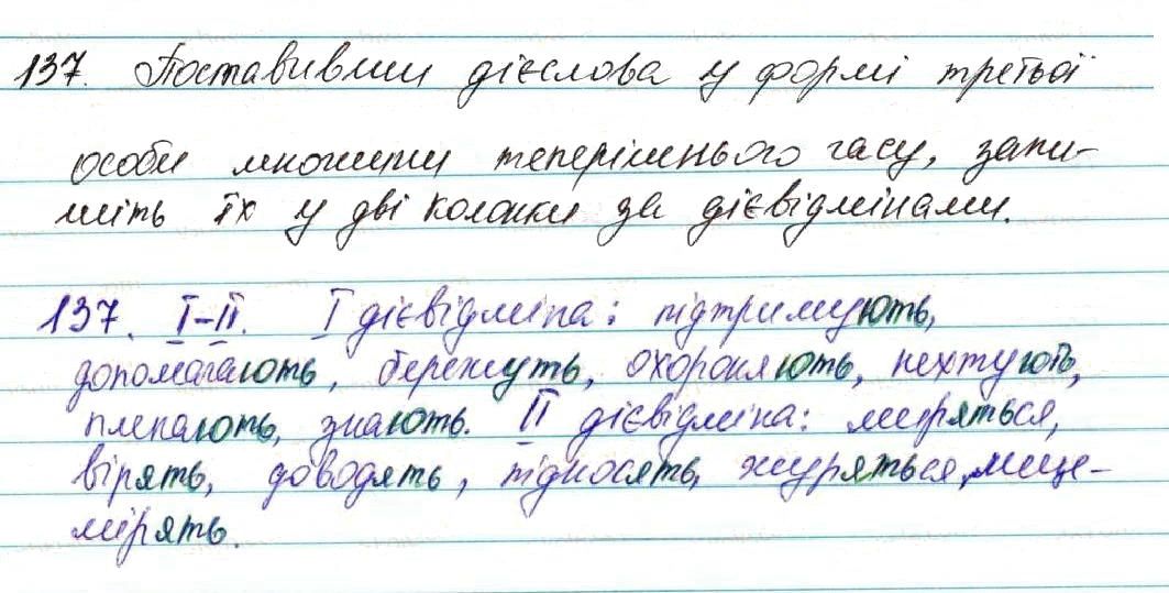 Вправа 137 українська мова 7 клас Глазова 2015