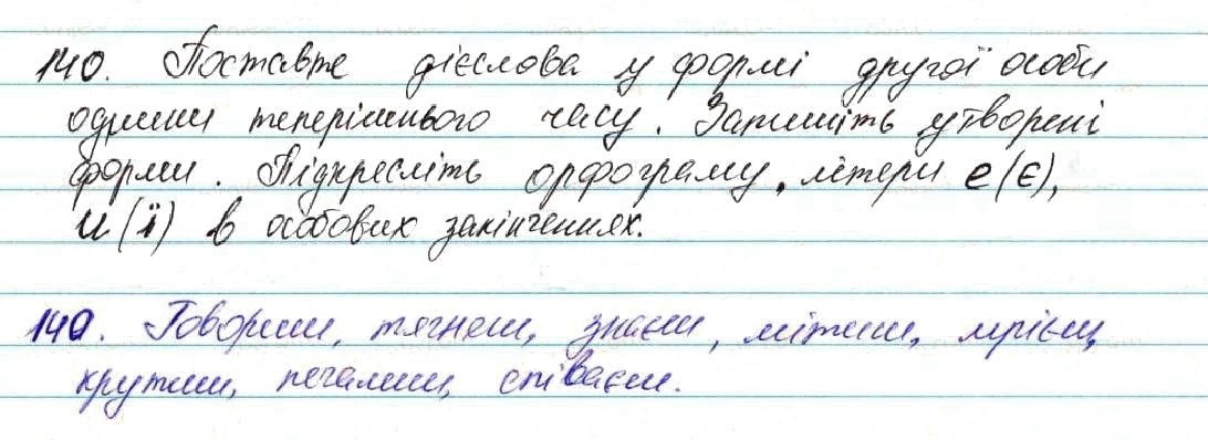 Вправа 140 українська мова 7 клас Глазова 2015