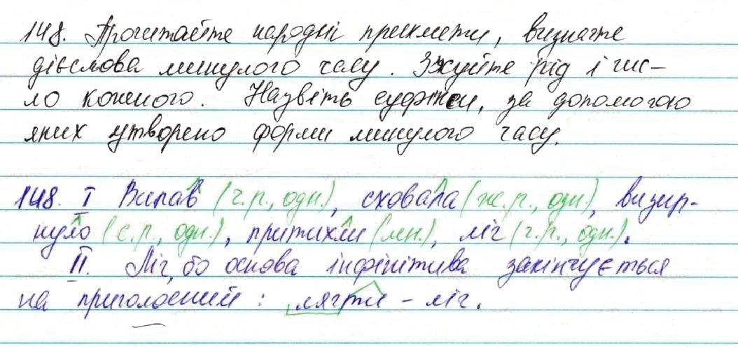 Вправа 148 українська мова 7 клас Глазова 2015