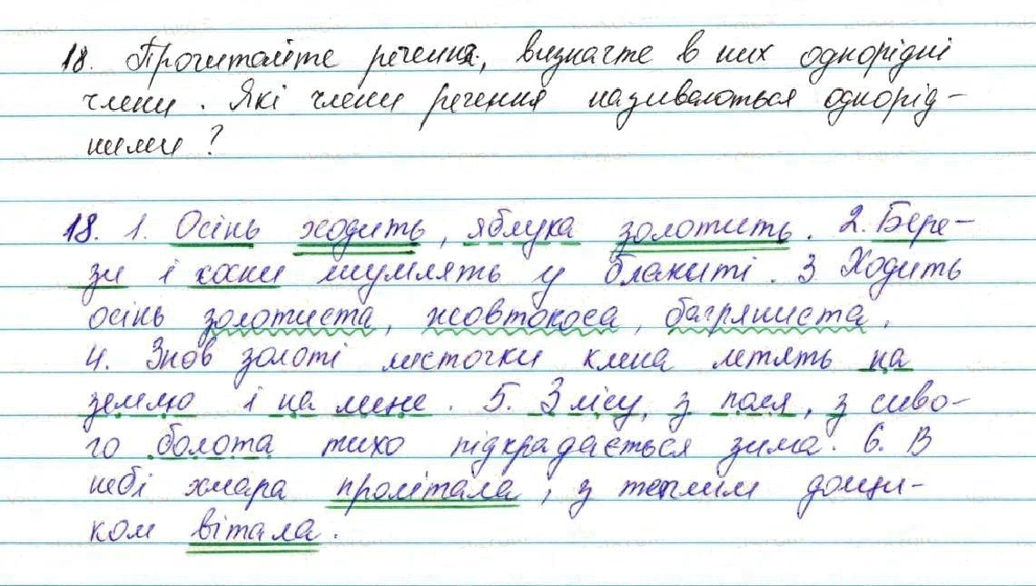 Вправа 18 українська мова 7 клас Глазова 2015