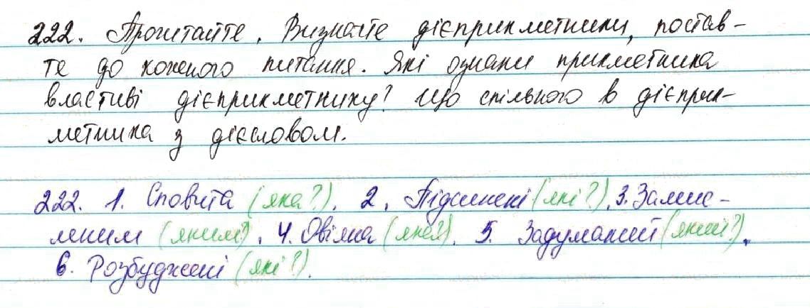 Вправа 222 українська мова 7 клас Глазова 2015