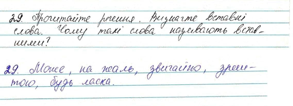 Вправа 29 українська мова 7 клас Глазова 2015