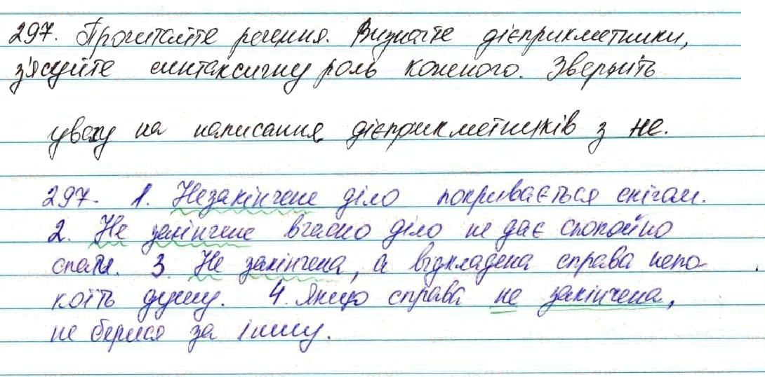 Вправа 297 українська мова 7 клас Глазова 2015
