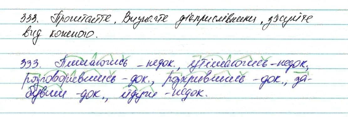 Вправа 333 українська мова 7 клас Глазова 2015