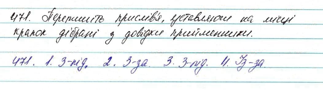 Вправа 471 українська мова 7 клас Глазова 2015