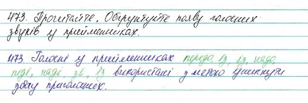 Вправа 473 українська мова 7 клас Глазова 2015