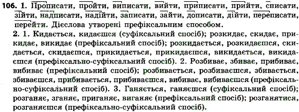 Вправа 106 українська мова 7 клас Єрмоленко 2015