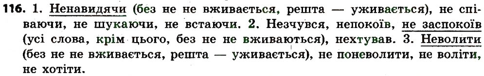 Вправа 116 українська мова 7 клас Єрмоленко 2015
