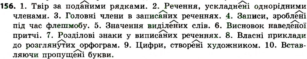 Вправа 156 українська мова 7 клас Єрмоленко 2015