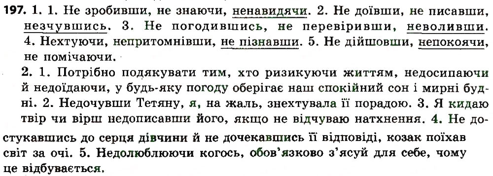 Вправа 197 українська мова 7 клас Єрмоленко 2015