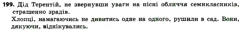 Вправа 199 українська мова 7 клас Єрмоленко 2015