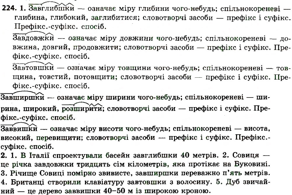 Вправа 224 українська мова 7 клас Єрмоленко 2015