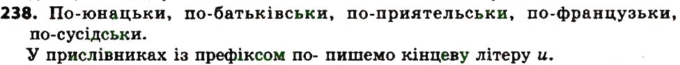 Вправа 238 українська мова 7 клас Єрмоленко 2015