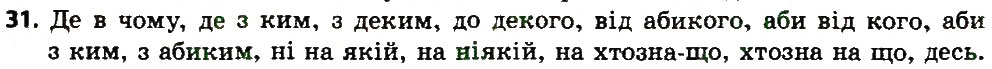 Вправа 31 українська мова 7 клас Єрмоленко 2015