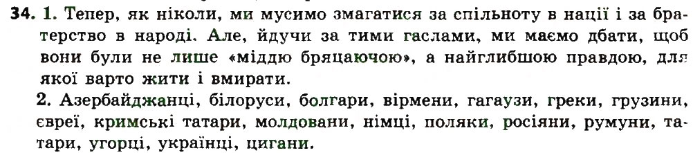 Вправа 34 українська мова 7 клас Єрмоленко 2015