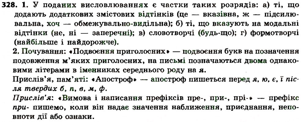 Вправа 328 українська мова 7 клас Єрмоленко 2015