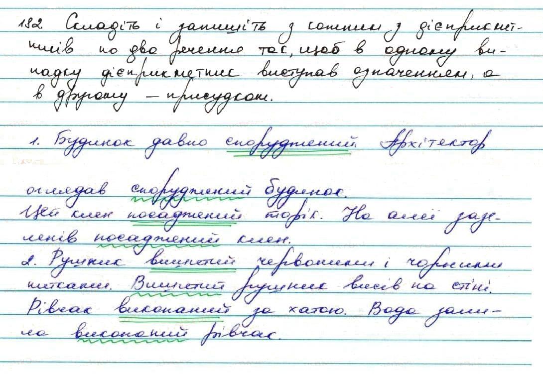 Вправа 182 українська мова 7 клас Заболотний 2015