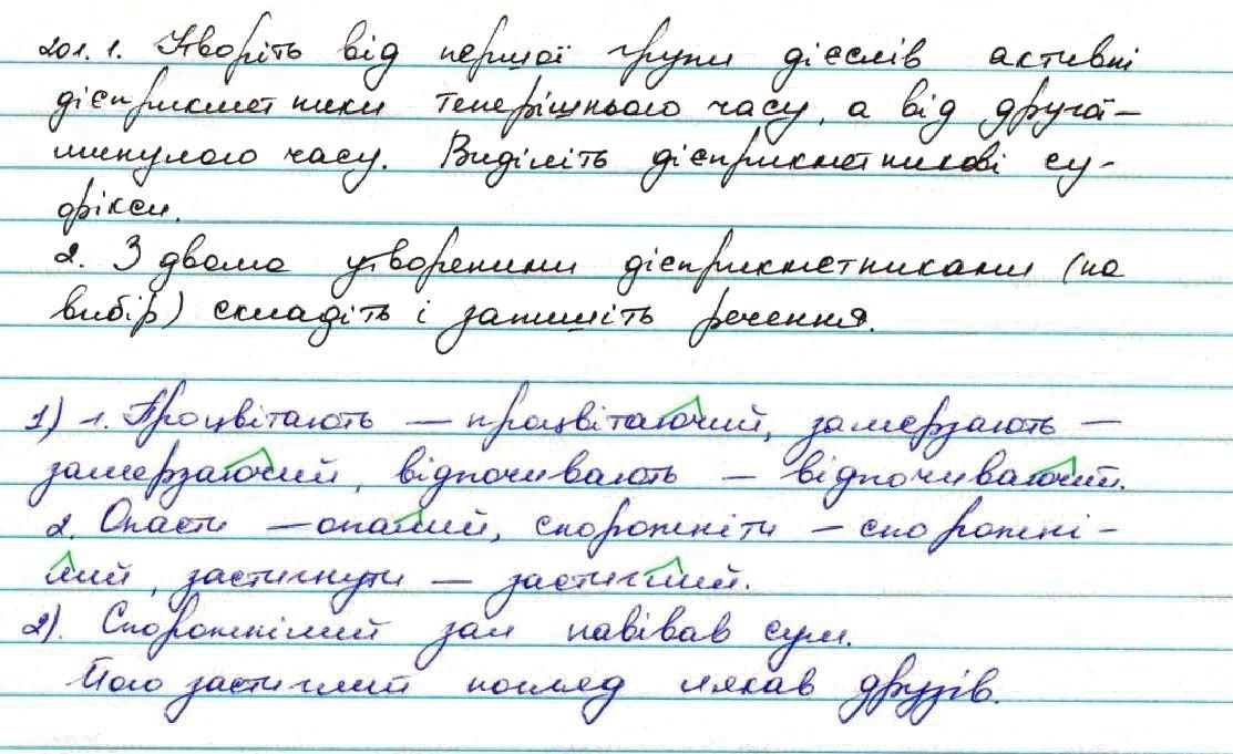 Вправа 201 українська мова 7 клас Заболотний 2015