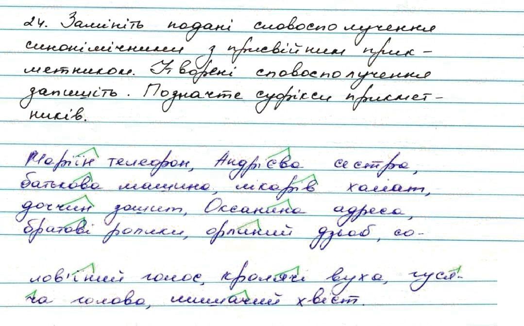 Вправа 24 українська мова 7 клас Заболотний 2015