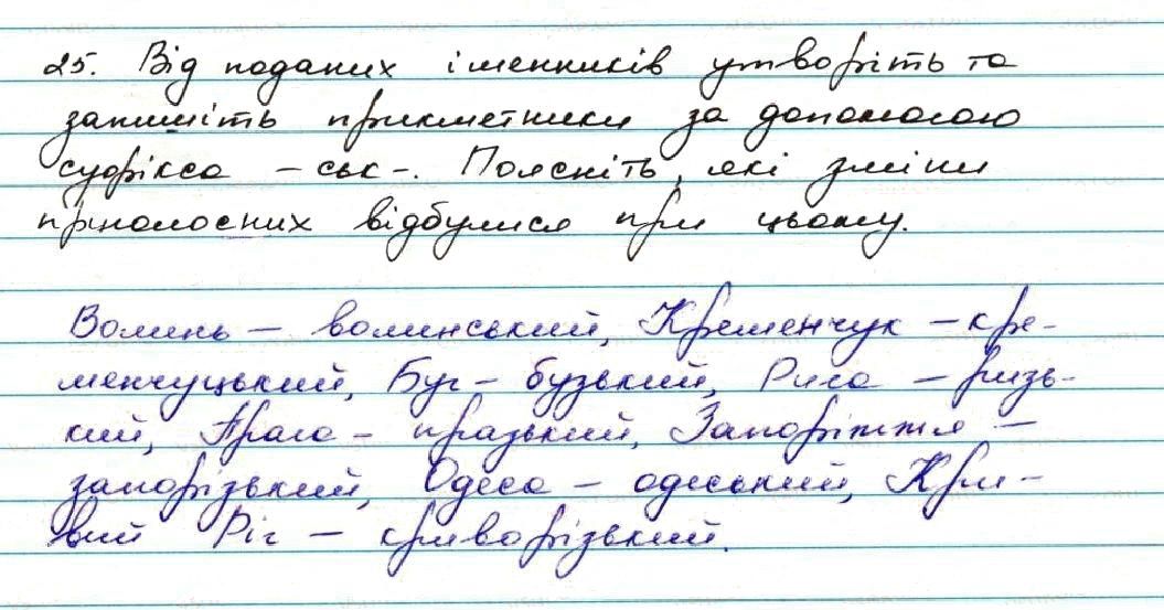 Вправа 25 українська мова 7 клас Заболотний 2015