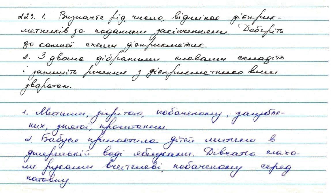 Вправа 223 українська мова 7 клас Заболотний 2015