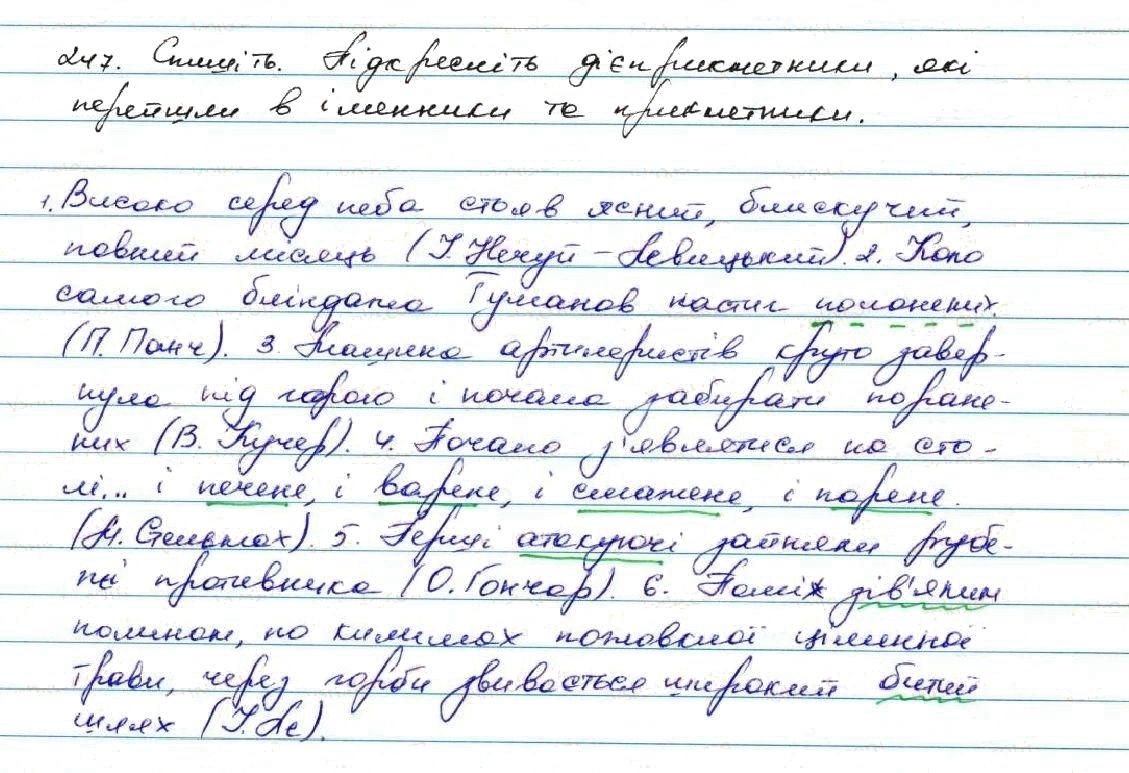 Вправа 247 українська мова 7 клас Заболотний 2015 - Екстра ГДЗ