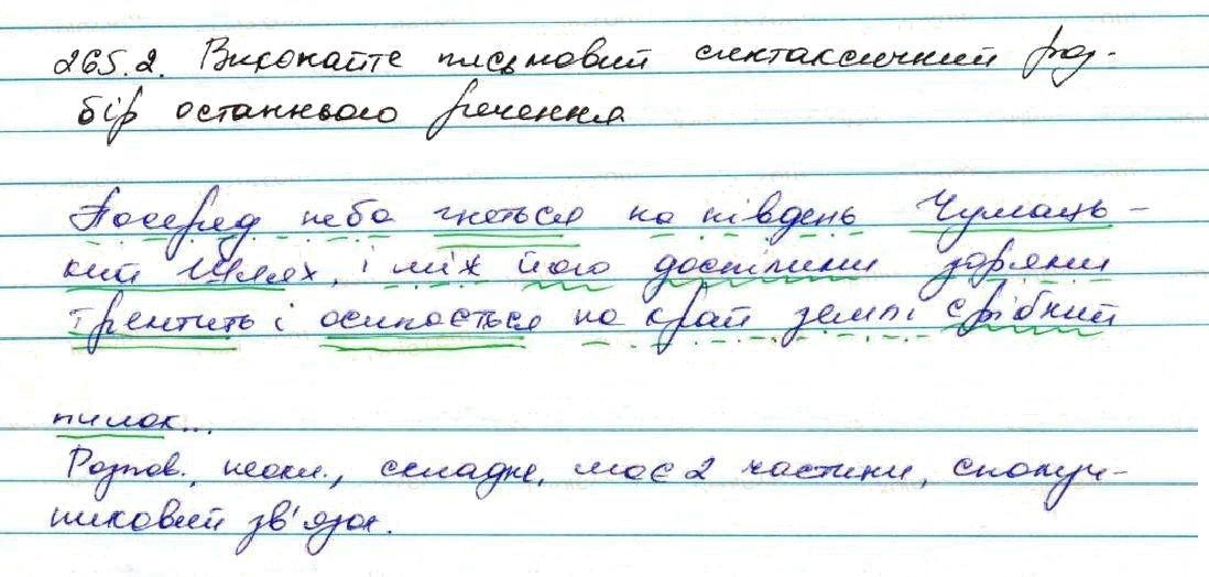 Вправа 265 українська мова 7 клас Заболотний 2015
