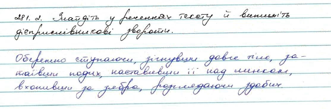 Вправа 281 українська мова 7 клас Заболотний 2015