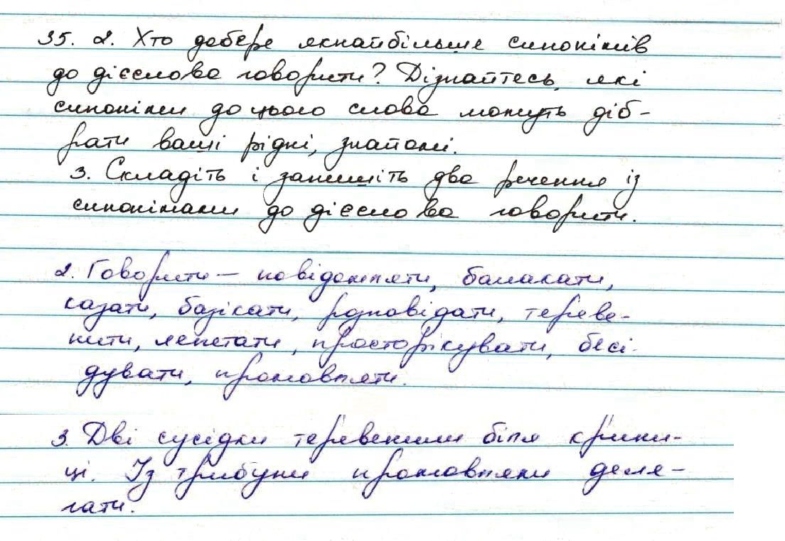 Вправа 35 українська мова 7 клас Заболотний 2015 - Екстра ГДЗ