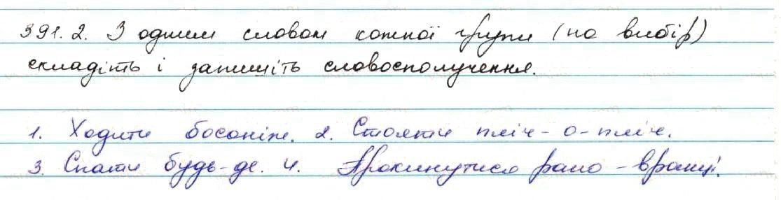 Вправа 391 українська мова 7 клас Заболотний 2015