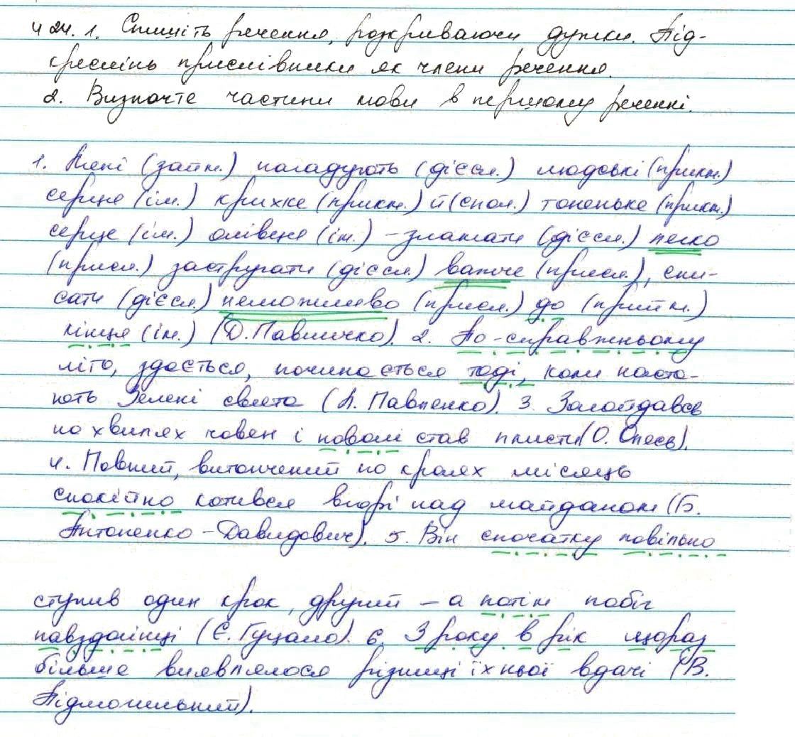 Вправа 424 українська мова 7 клас Заболотний 2015