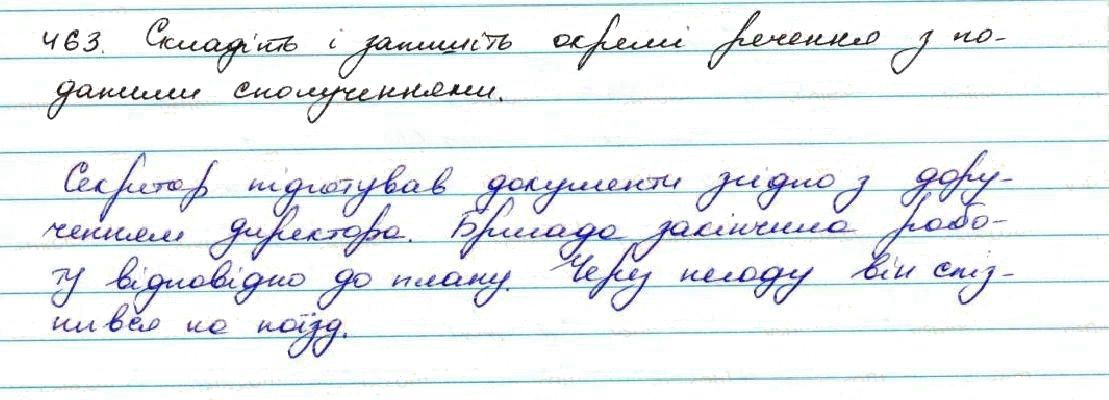 Вправа 463 українська мова 7 клас Заболотний 2015