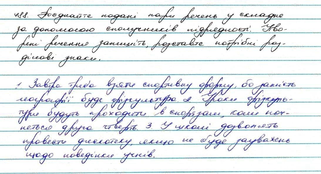 Вправа 488 українська мова 7 клас Заболотний 2015