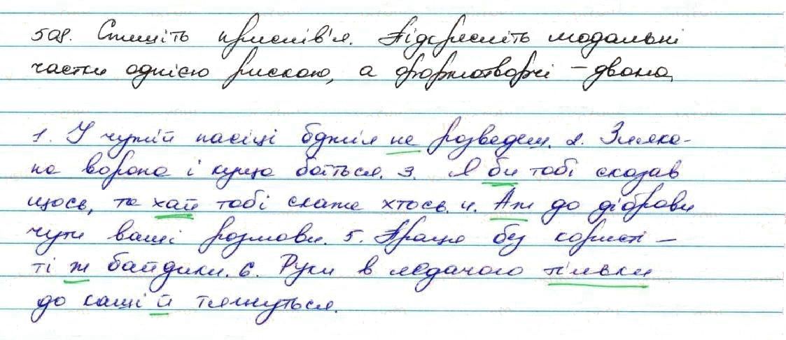 Вправа 508 українська мова 7 клас Заболотний 2015