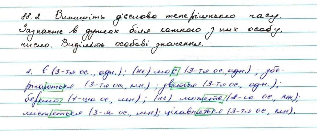 Вправа 88 українська мова 7 клас Заболотний 2015