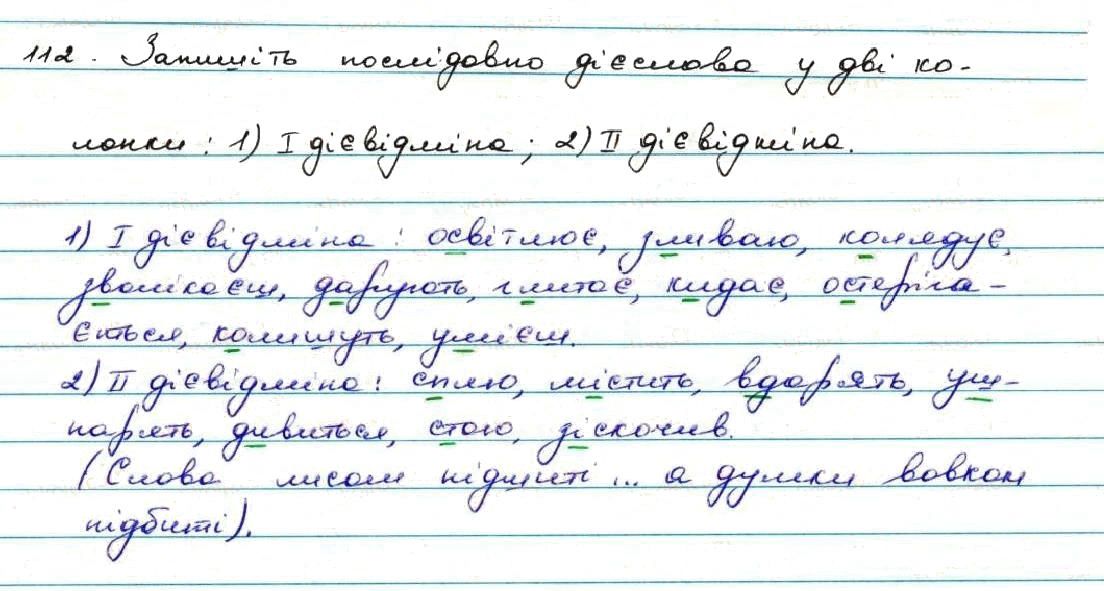 Вправа 112 українська мова 7 клас Заболотний 2015