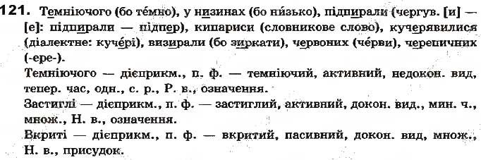 Вправа 121 українська мова 7 клас Ворон 2015