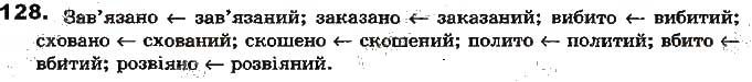 Вправа 128 українська мова 7 клас Ворон 2015