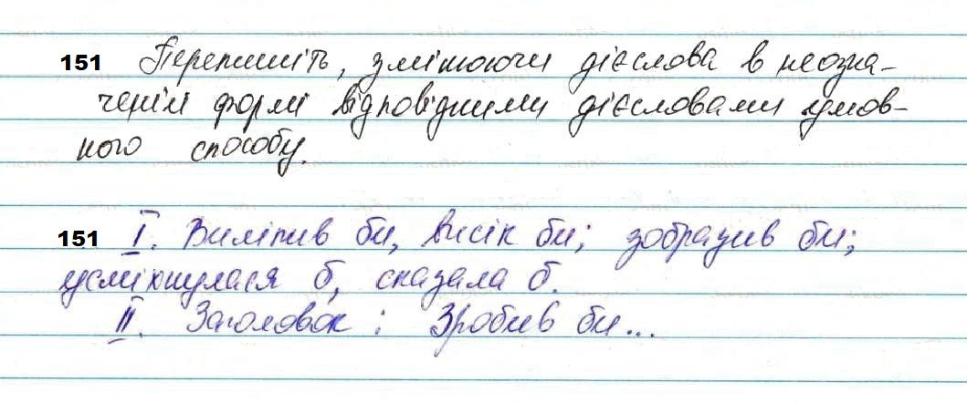 Вправа 151 українська мова 7 клас Глазова 2020
