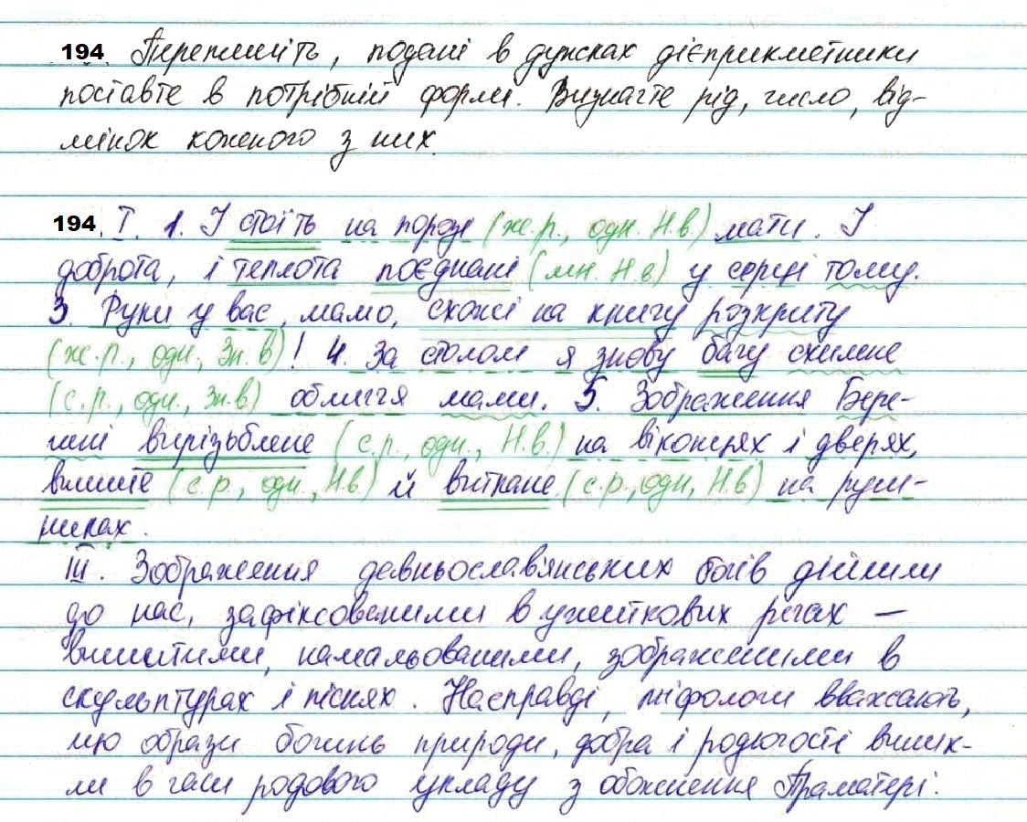 Вправа 194 з української мови 7 класу Глазова 2020 - Екстра ГДЗ