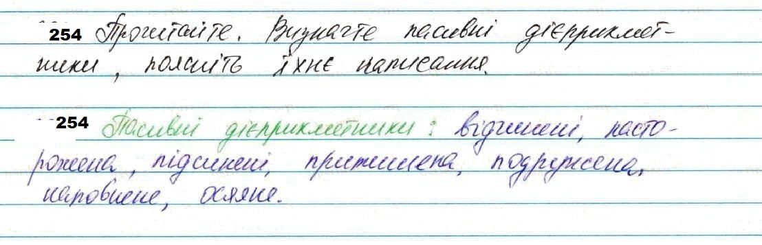 Вправа 254 українська мова 7 клас Глазова 2020
