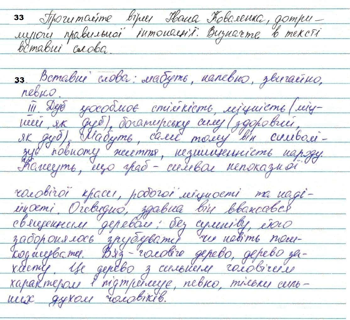 Вправа 33 з української мови 7 класу Глазова 2020 - Екстра ГДЗ